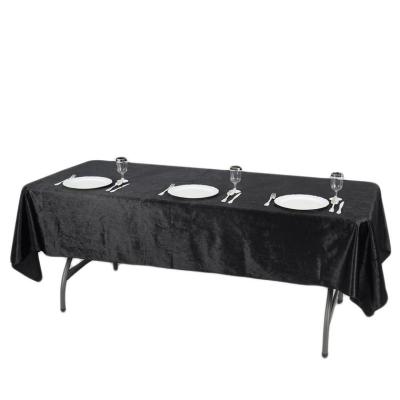 Wholesale High Quality Premium Velvet Rectangle Table Cloth 