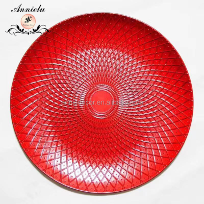 Wholesale Round Plastic Charger Plates, Eco-friendly Reusabl