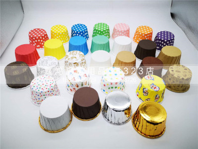 PET Film Custom Printed Paper Cake Cup Greaseproof Baking Paper Cup Cupcake Wrappers Cupcake Liners Muffin Cups