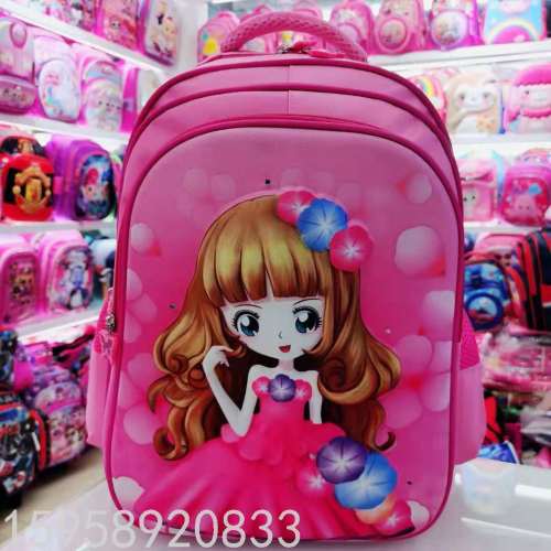 school bag backpack cartoon bag backpack 3d bag children bag student bag gift bag trolley school bag