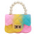 2021 Summer New Children's Bags Pearl Hand Painted Silicone Shoulder Girls' Mini Bags Crossbody Color Coin Purse