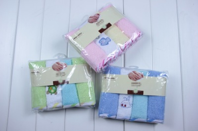 New Product Small Square Towel (4 Pieces/Pack) Nursing Small Tower Foreign Trade Original Order Quality
