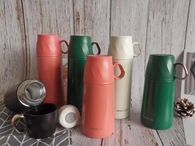 New 304 Stainless Steel Thermos Cup with Cover Water Cup Male and Female Portable Insulated Mug Gift Customization