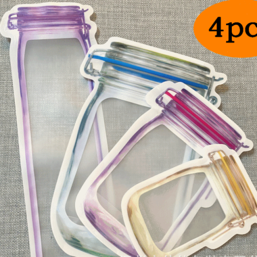 wholesale mason bottle frosted ziplock bag.