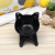 Cartoon Cat Ear Cat's Paw Bottom Single Bowl Dogs and Cats Pet Food Basin Stable Protection Spine Tilt Pet Bowl Factory Spot