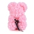 Factory Wholesale Rose Bear Valentine's Day Gift Creative Preserved Fresh Flower Artificial Rose Bear 25cm