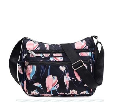 2021 New Large-Capacity Casual Oxford Cloth Flower Shoulder Bag for Moms Shopping and Playing Work Horizontal Women's Bag