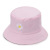 Summer Fisherman Hat Korean Embroidery Small Chrysanthemum Bucket Hat Double-Sided Hat Female Student  Sun-Proof Sun Hat