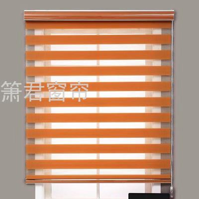 Factory Louver Curtain Finished Rolling Shutter Bathroom Waterproof Double-Layer Balcony Bedroom Shading Bathroom Curtain