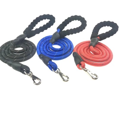 Pet Hand Holding Rope K9 Dog Nylon Reflective Explosion-Proof Traction Belt round Rope Pet Supplies in Stock