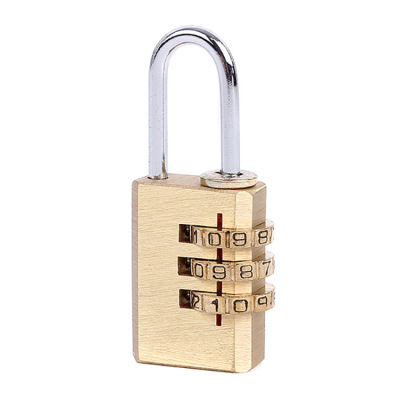 Factory Direct Supply Brass Padlock Pure Copper Padlock with Password Required Cabinet Coded Lock of Bags and Suitcases Spot CH-04B
