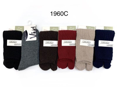 2021 New Japanese Style Split Toe Angora Wool Women's Socks Warm Socks Women Solid Color Factory Direct Sales Wool Socks Wholesale