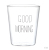 Internet Celebrity Same Good Morning Alphabet Water Glass Borosilicate Temperature-Resistant Explosion-Proof