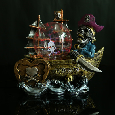 Popular Crafts Magic Pillow Electrostatic Ball Creative Fashion Crystal Luminous Magic Ball Pirate Ship Magic Ball