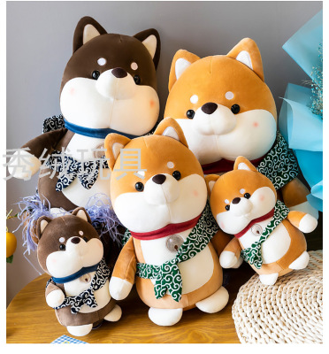 Creative Shiba Inu Doll Plush Toys Running Away from Home Wang Doll Sleeping Pillow Dog Ragdoll Girls' Gifts