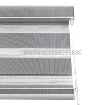 Gray High-Grade Thick Shading Curtain Louver Curtain Roller Shutter Curtain Soft Gauze Curtain Living Room Curtain