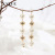 Korean Fashion Glass Pearl Ball Handmade and Simple Temperament All-Match Long Earrings Japanese Ear Rings Women
