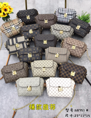 Fashion Women's Bag 2021 New Fashion Shoulder Bag Fashionable All-Match Simple Pattern Cloth Crossbody Women's Bag