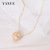 Korean Fashion Hollow Ball Bag Imitation Pearl Simple Grace Personality All-Match Pendant Necklace Necklace Women's Sweater Chain