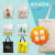 Canvas Bag Customized Portable Cotton Cloth Bag Customized Canvas Bag Ring Shopping Bag Drawstring Storage Bag Female Printed Logo