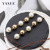 Korean Fashion Glass Pearl Ball Handmade and Simple Temperament All-Match Long Earrings Japanese Ear Rings Women