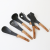 Wood Grain Handle 6-Piece Nylon Kitchenware Temperature Resistant Nylon Shovel Kit