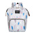 Wholesale Custom Printed Cartoon Mummy Bag Multi-Functional Women's Backpack Mother Bag Large Capacity Baby Bag