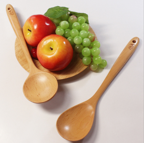 simple cooking wooden kitchenware exquisite slotted turner wooden kitchenware