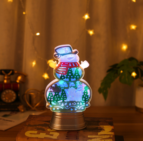 foreign trade exclusive christmas led luminous christmas snow character christmas lights light christmas tree hot pendant