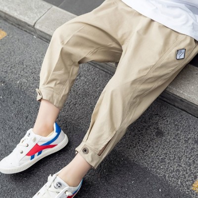 Children's Clothing Boys' Anti-Mosquito Pants Korean Style Trendy Summer Fashion Brand Outer Wear Thin Loose Thin Breathable Cropped Pants Trendy
