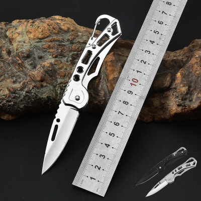 Kitchen Knife Folding Knife Knife Stainless Steel Blade Outdoor Knife Keychain Self-Defense a Folding Knife Gift Small Folding Knife