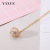 Korean Fashion Hollow Ball Bag Imitation Pearl Simple Grace Personality All-Match Pendant Necklace Necklace Women's Sweater Chain