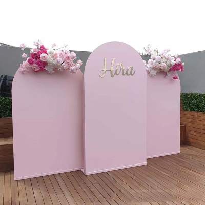 2021 wedding party supplies White Pink Stand PVC U-shape arc