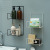 Nordic Bathroom Rack Bathroom Hanging Basket Dormitory Kitchen Rack Toilet Storage Rack Wall Wall Hanging Punch-Free