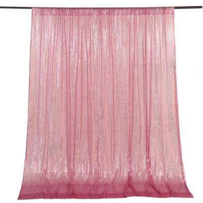 8Ft x 8Ft 3mm Sequin Satin Curtains For Photo Booth Backdrop