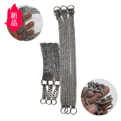 Stainless Steel Dog Collar Three Row P Chain Pet Bandana Dog Collar Pet Supplies Amazon