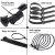 Zip Ties Heavy Duty Nylon Cable Ties Self-Locking UV Resistant 40 Lbs Tensile Strength for Garage and Workshop