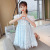 Children's Clothing Girls' Korean Style New Summer Dress Middle and Big Children's Lace Princess Dress Girls' Dress Trendy Delivery