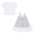 Girls' Summer Lolita Short-Sleeved Dress 2021 New Floral Dress Children's Lace Princess Dress Suit