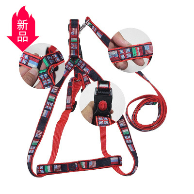 New Polyester Tow Rope Large Dog Cowboy Pull Chest Strap Traction Belt Dog Leash Creative Dog Leash Customization