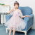 Children's Clothing 2021 Summer New Girls' Korean Mesh Dress Medium and Big Children's Fashionable Long Dress Lace Princess Dress