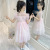 Girls' Princess Dress Summer 2021 New Fashionable Korean Style Children's Skirt Summer Dress for Little Girls Mesh Dress