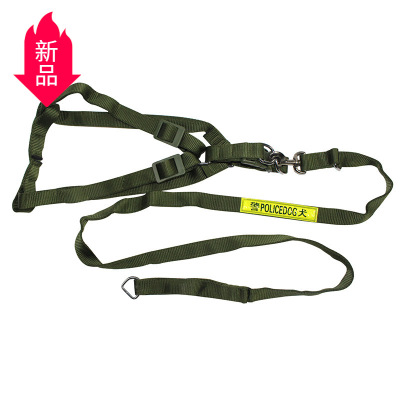 Wholesale Double-Layer Army Green Chest and Back Pet Supplies Pet Collar Traction Belt Retractable Reflective Dog Traction