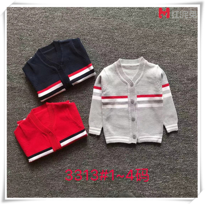 Boys' Sweater Pullover Fashionable New Children 'S Winter Thick Baby Knitwear Autumn And Winter Baby Bottoming Shirt