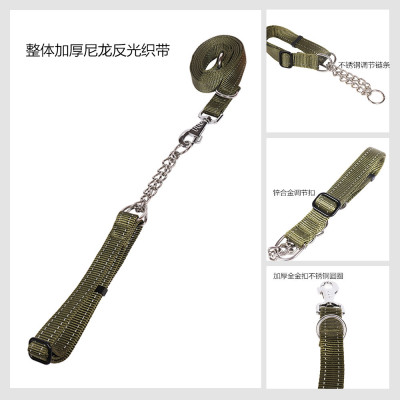 Stainless Steel Accessories Working Dog Hand Holding Rope Traction Belt Dog Training Belt One Piece Dropshipping Cross-Border Logl Customization