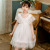 Girls' Princess Dress Summer Dress 2021new Girls' Dress White Gauzy Dress Western Style Super Fairy Thin Kids' Skirt