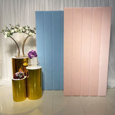 Wedding Decoration Supplies Square Acrylic Velvet Backdrop B