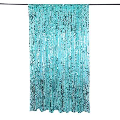 8Ft x 8Ft 18mm Sequin Mesh Curtains For Photo Booth Backdrop