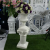 European style Fiberglass roman style white planter wedding 