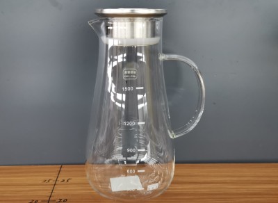 Simple Cold Water Bottle High Borosilicate Glass Temperature-Resistant Explosion-Proof Large Capacity